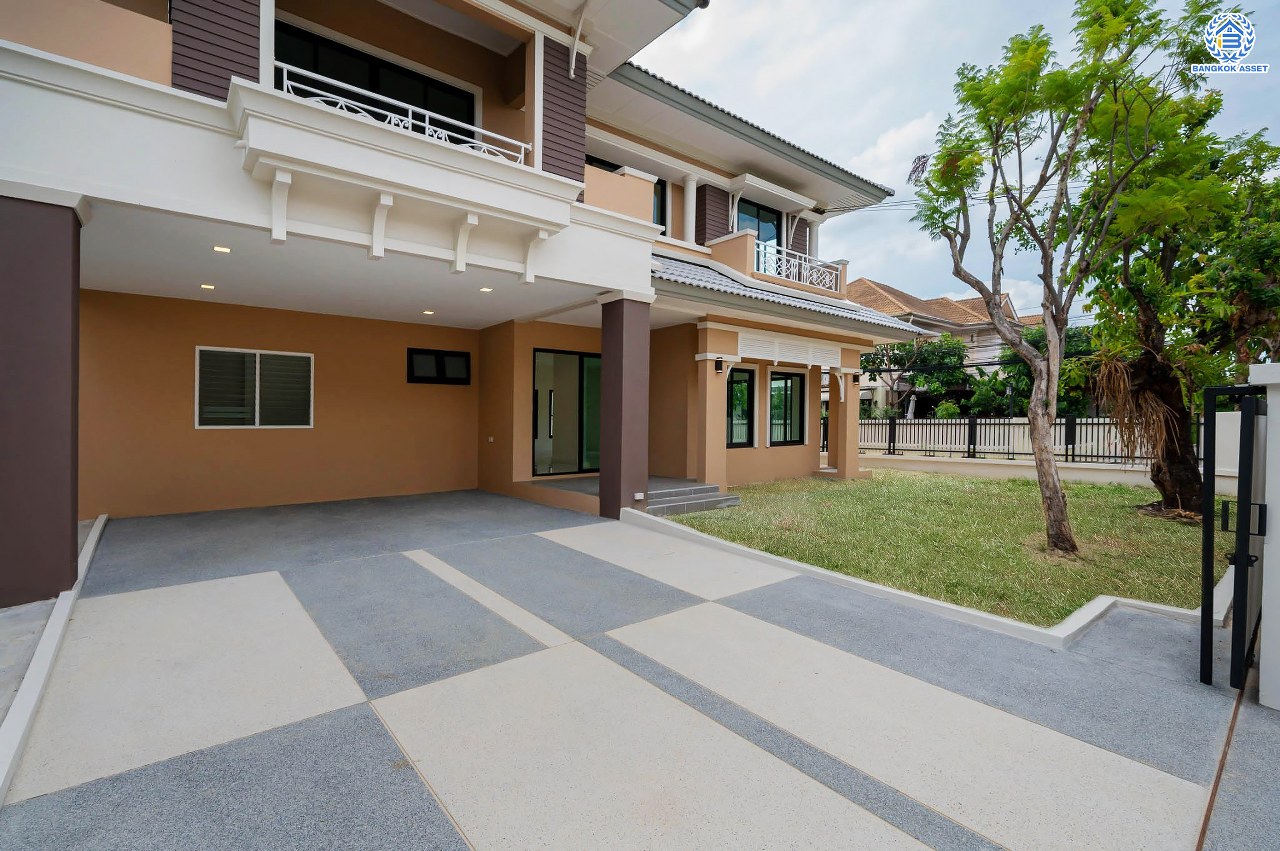 บ้านมือสองตกแต่งใหม่  โครงการ ธารา ราชพฤกษ์-ปิ่นเกล้า บ้านสวย พร้อมอยู่ เนื้อที่ 88.2 ตร.ว. ฟังก์ชัน 3 ห้องนอน 4 ห้องน้ำ 1 ห้องแม่บ้าน จอดรถได้ 2 คัน บนทำเลเชื่อมต่อถนนกาญจนาภิเษก ใกล้รถไฟฟ้าสายสีแดง "สถานีตลิ่งชัน" และจุดขึ้นทางด่วน "ศรีรัช" รายล้อมด้วยสิ่งอำนวยความสะดวกครบครัน